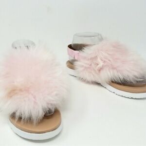 Fluffy Pink Sandals